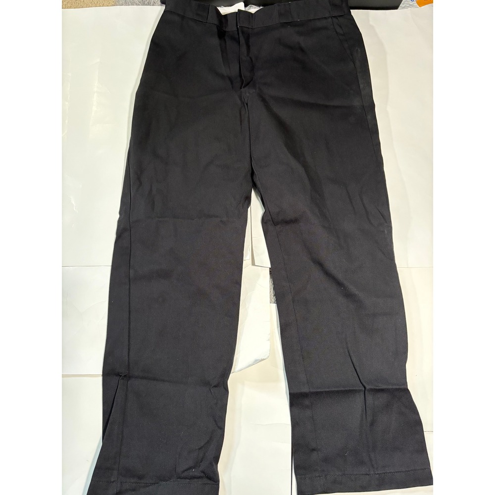 Dickies Work Pants Mens 40x32 Black Straight Leg Uniform Pants